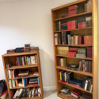 Two oak bookcases