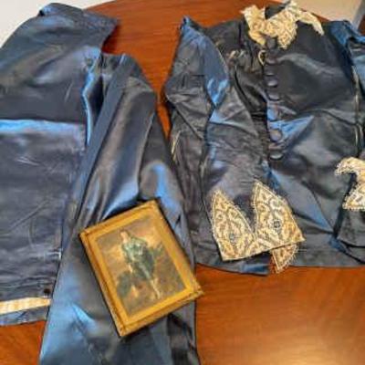 Antique the blue boy portrait and outfit