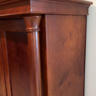 Vintage cherry 2 door office cabinet