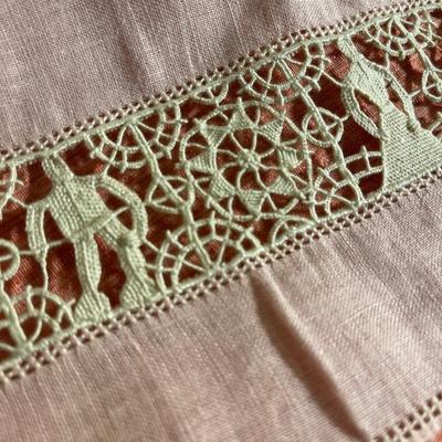 Amazing handmade cut work linens