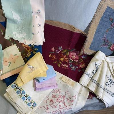 Hand embroidered towels and more