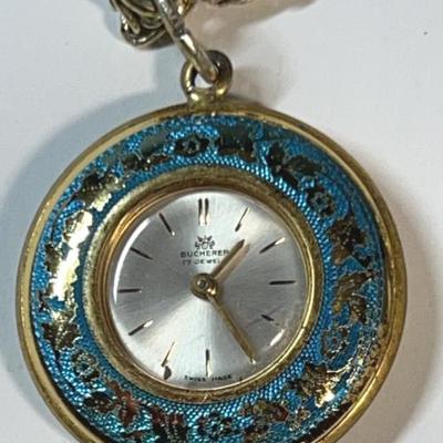 Carl f bucherer watch blue gold plated