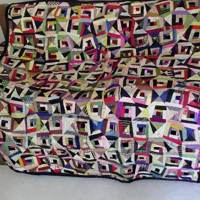 Handmade crazy quilt