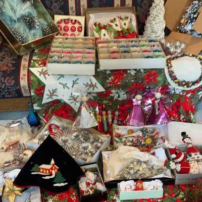 Vintage and retro holiday decor