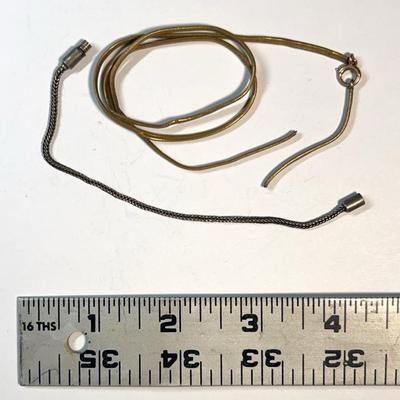 Bracelet and necklace gold silver