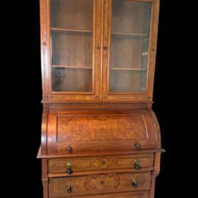 Antique victorian eastlake secretary bookcase