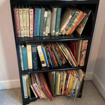 Small bookshelf with vintage children s books
