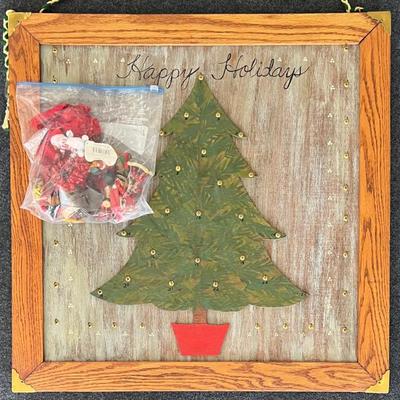 Vintage Hand Made JLC Creations Happy Holidays Advent Calendar With Stickers