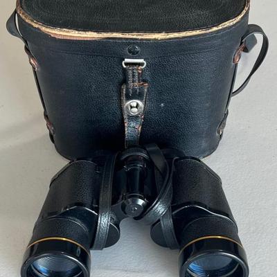 Vintage Pair Of Sans & Streiffe # 811 Voyager 8x40 Binoculars With Hard Case