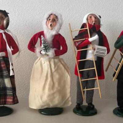 (6) Byer's Choice The Carolers 1990's 13" Figurines