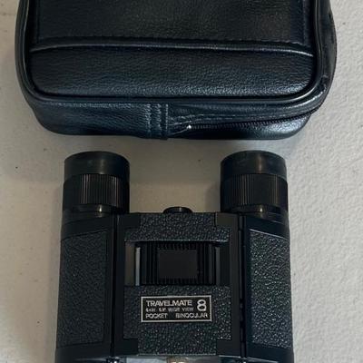 Pair Of Travelmate 8x21 Pocket Binoculars With Soft Case