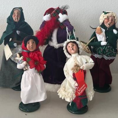 (7) Byer's Choice The Carolers 1990's 10" And 13" Figurines - Some Are Limited Edition
