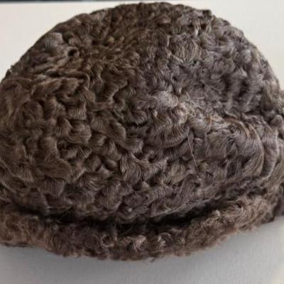 Vintage Russian Men's Sheep Skin Flap Hat 