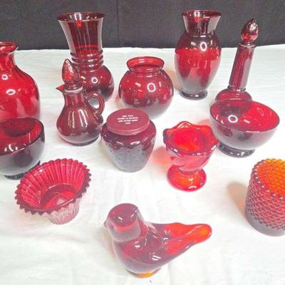 Red Glassware
