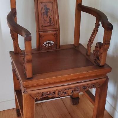 Decorative Chinese high chair.