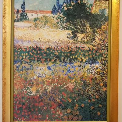 Van Gogh print made to look like oil painting