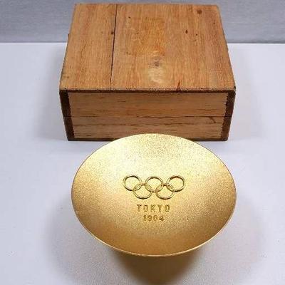 1964 Tokyo Olympics Gold Commemorative Sake Cup