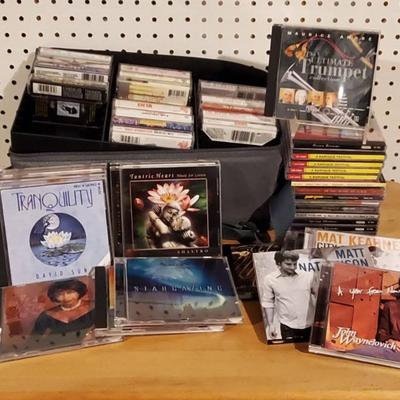 Mystery Lot Of Cassette Tapes and CDs