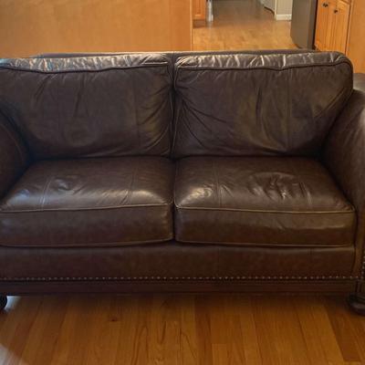 Leather Loveseat by Bernhardt 