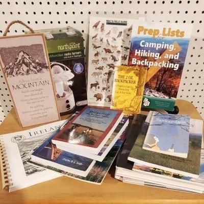 Books On Travel & Camping and Lantern 