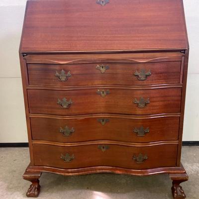 Antique Slant Top Secretary Desk