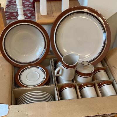 40 Piece Stoneware Dish Set by Sango Japan
