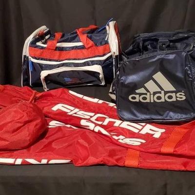 (3) Sports Bags - Adidas,  Fisher 