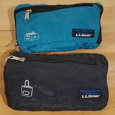 (2) LL Bean Fold Up Bags