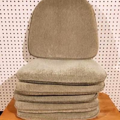 (6) Nice Sage Green Chair Cushions 