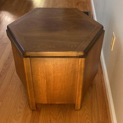 Octagonal Wood Table by Lane