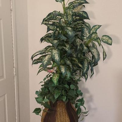 Artificial Plants In Tall Pot