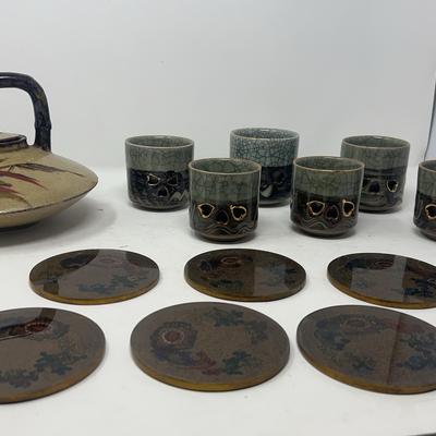 Ceramic Teapot and Cups