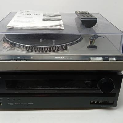 Onkyo Receiver And Technics Turntable 
