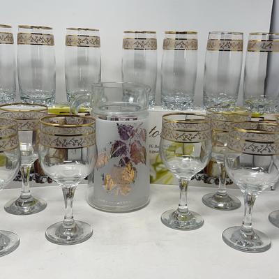 24 Karat Gold Rim Glasses