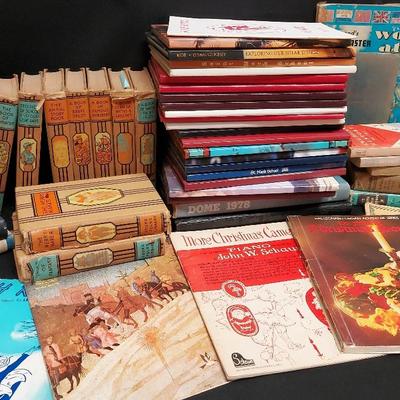 LARGE LOT OF VINTAGE BOOKS AND YEARBOOKS