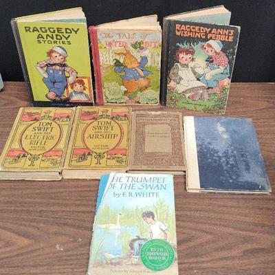 VINTAGE CHILDREN'S BOOKS- RAGGEDY ANN/ANDY, TOM SWIFT, AND MORE