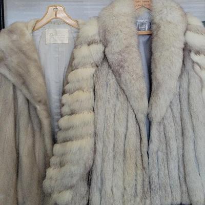 FOX FUR COAT AND MINK JACKET 