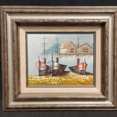 ORIGINAL SAILBOAT PAINTING SIGNED!