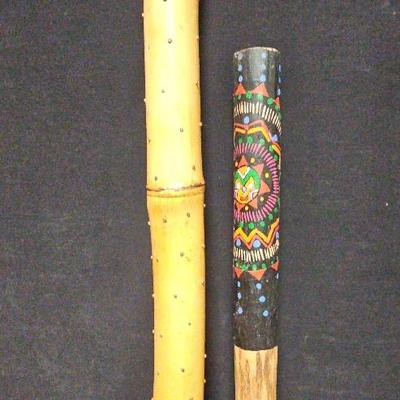 PAIR OF AWESOME SOUNDING RAINSTICKS