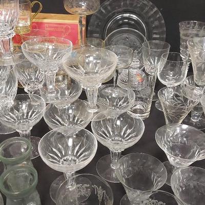 HUGE BAR/GLASSWARE LOT