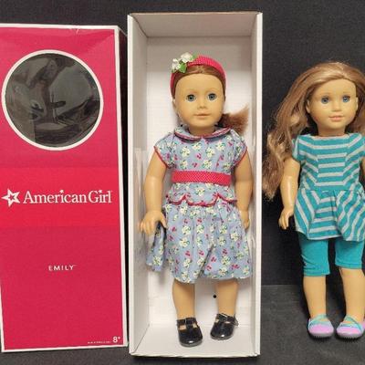 AUTHENTIC AMERICAN GIRL DOLLS - EMILY BENNETT AND MCKENNA