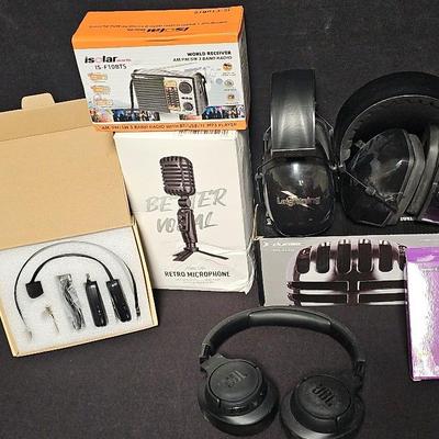 MICROPHONES, HEADPHONES, AND MORE
