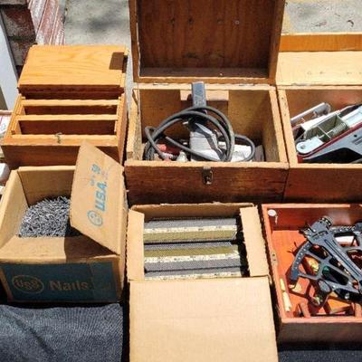 GIANT MYSTERY LOT OF POWER TOOLS, CABLES, PARTS, AND MORE
