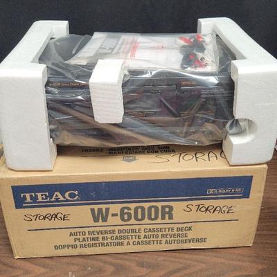 TEAC W-600R AUTO REVERSE DOUBLE CASSETTE DECK