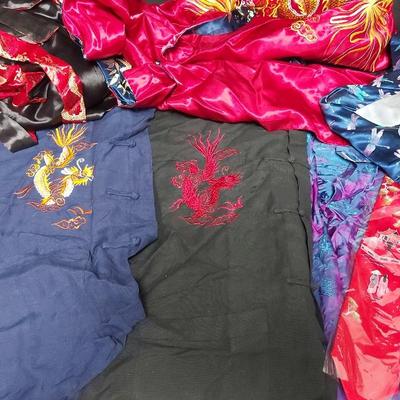 LARGE LOT OF BEAUTIFUL ASIAN CLOTHING AND ROBES