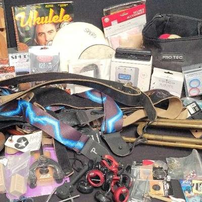 HUGE MUSICAL INSTRUMENT AND ACCESSORIES MYSTERY LOT
