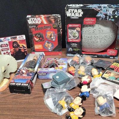 ASSORTED STAR TREK, STAR WARS, MARVEL TOYS