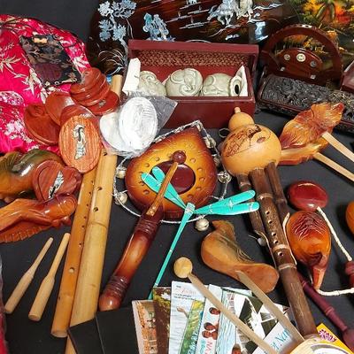 ASIAN CLOTHING, ART, SOUVENIRS, MUSICAL INSTRUMENTS AND MORE