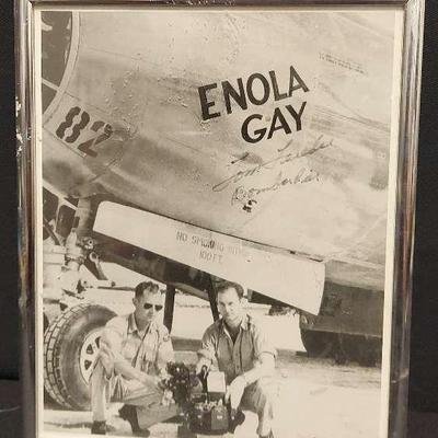 SIGNED PHOTOGRAPH OF THE ENOLA GAY