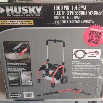 HUSKY 1600 PSI 1.4 GPM ELECTRIC PRESSURE WASHER NEW IN BOX